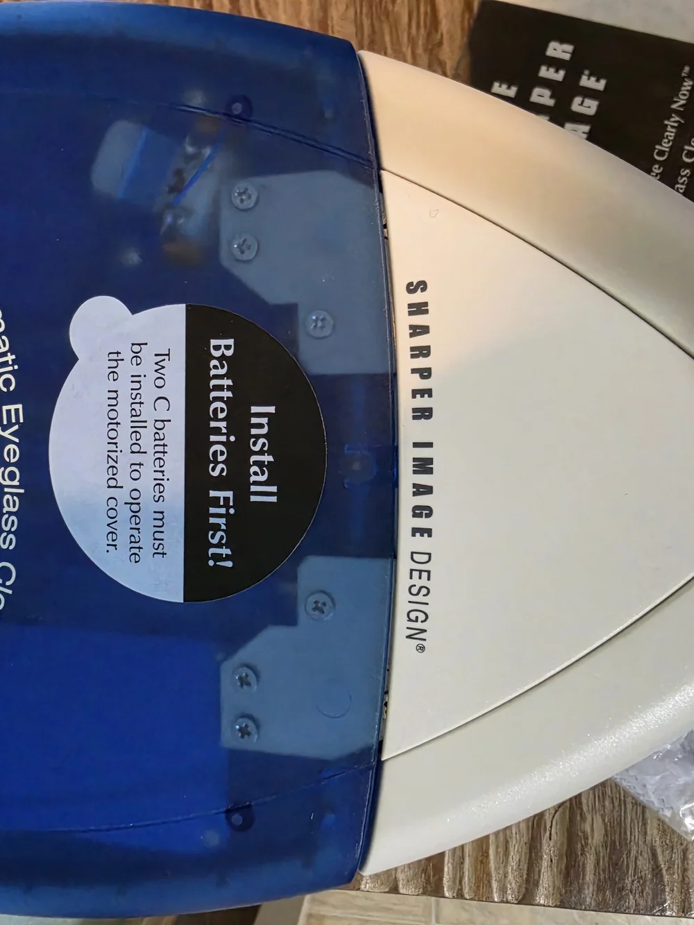 Sharper Image Deluxe Eyeglass Cleaner Standard Size Anti-Fog SI696 New Unused